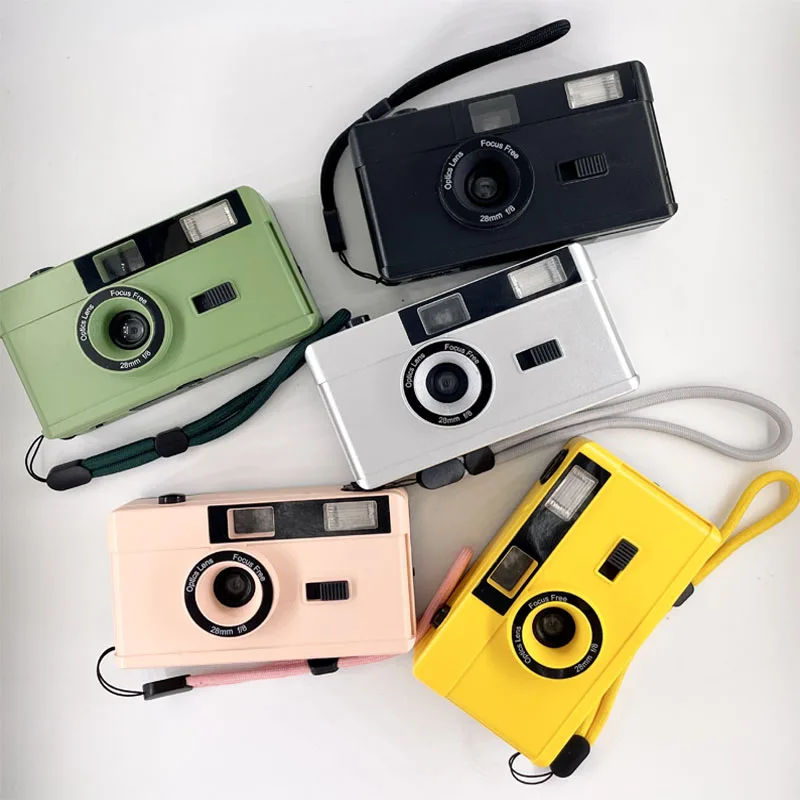 

Type Of 35MM Fool Non-Disposable FilmCamera With Flash Iight For Multiple Use of Vintage Film Photography Instant Cameras Photos