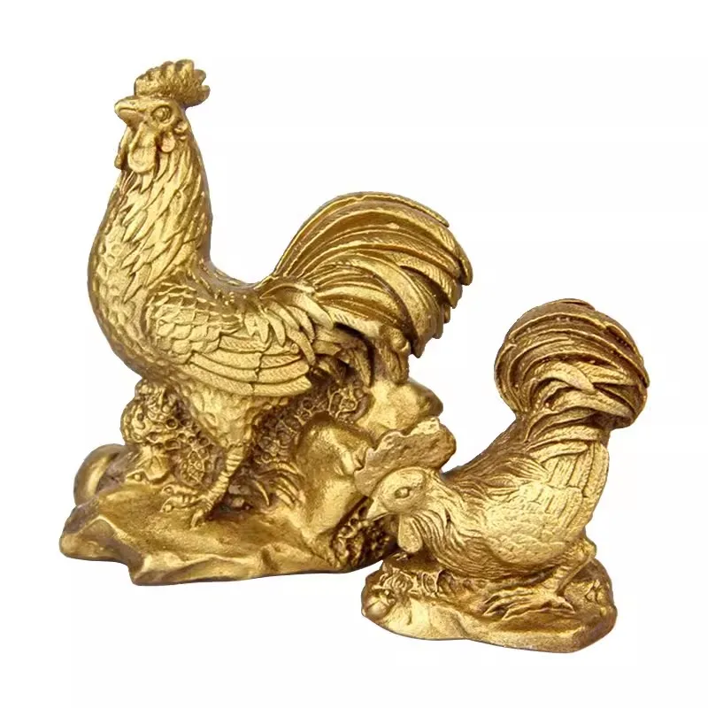 Chinese Zodiac Copper Statue, Copper Animal Ornament, Rat, Tiger, Rabbit, Dragon, Horse, Sheep, Monkey, Chicken, Dog, Pig Figu - view 3