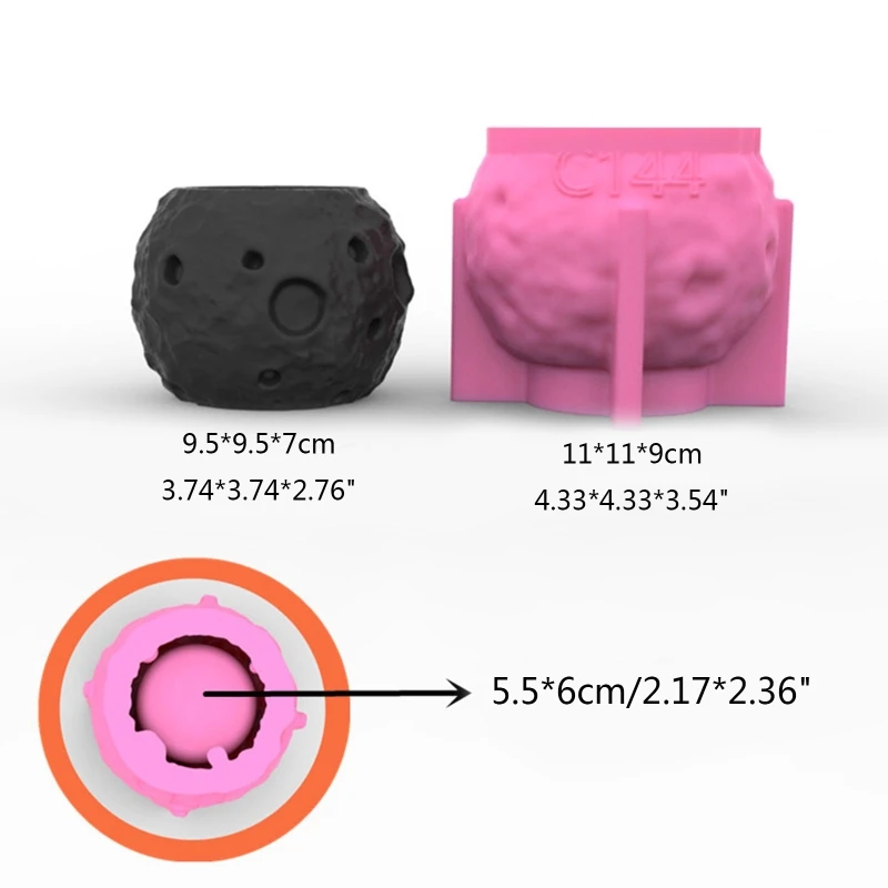 Succulents Flower Pot Resin Silicone Mold Suitable for Diy Garden Flower Pot