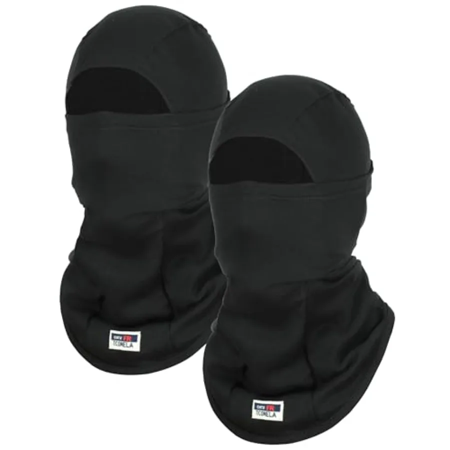 

TICOMELA FR Face Mask Balaclava - Lightweight and Breathable for Summer CAT2 Arc Rated Flame Resistant HoodWelding Safe Cover