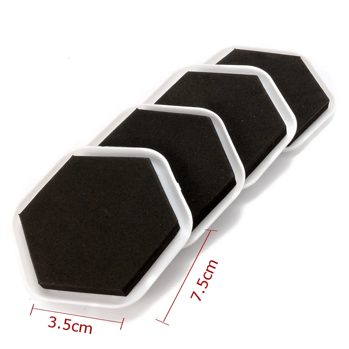 4Pcs Furniture Sliders Pad Tough Reusable Noise Reduction Furniture Movers for Moving Heavy Furnitures Home Improvement