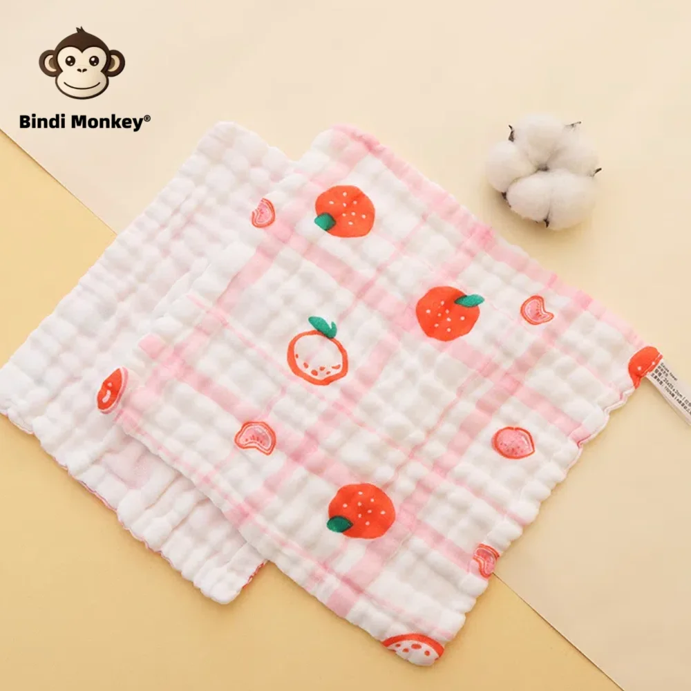 

5 Random Flower Baby Print Six Layers Cotton Gauze Saliva Towel Absorbs Water Quickly Random Flower Gauze Towel is suitable for