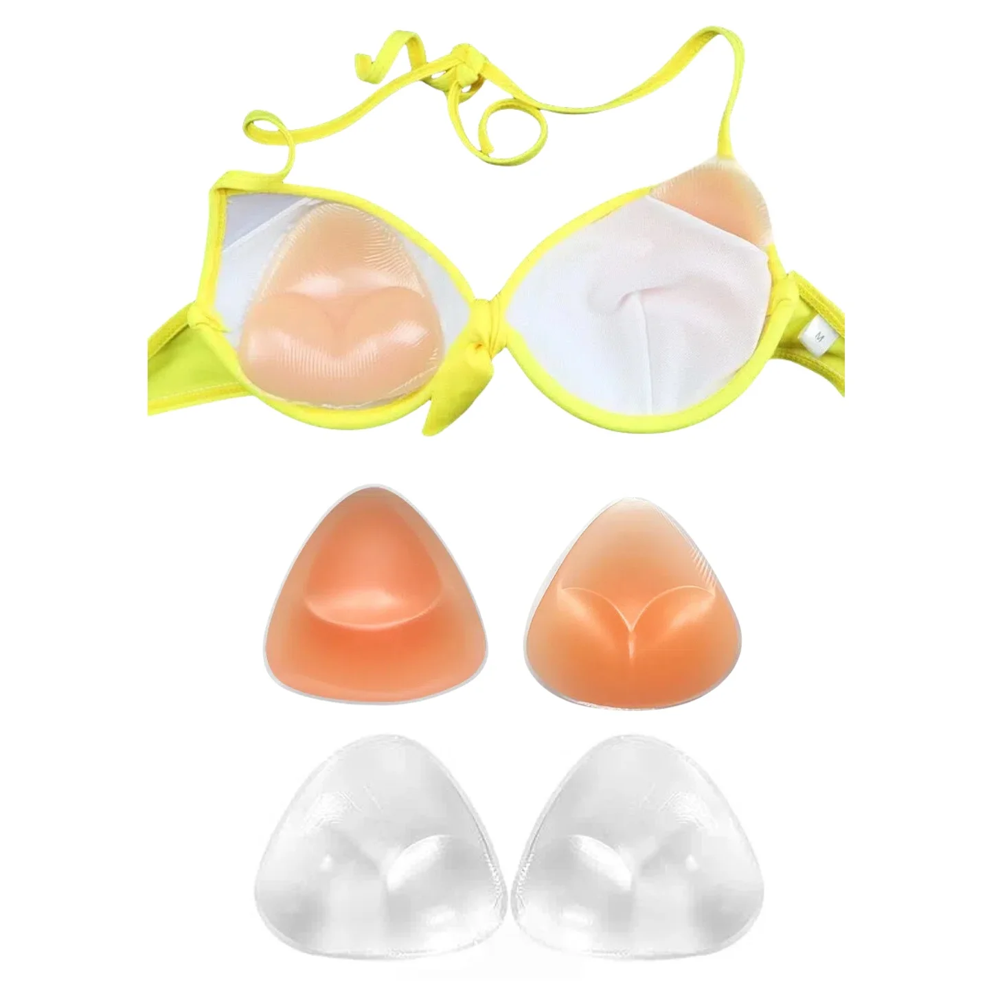 Thickened chest pad to show a bigger bust bikini lingerie replacement insert bra liner  Gathering swimsuit