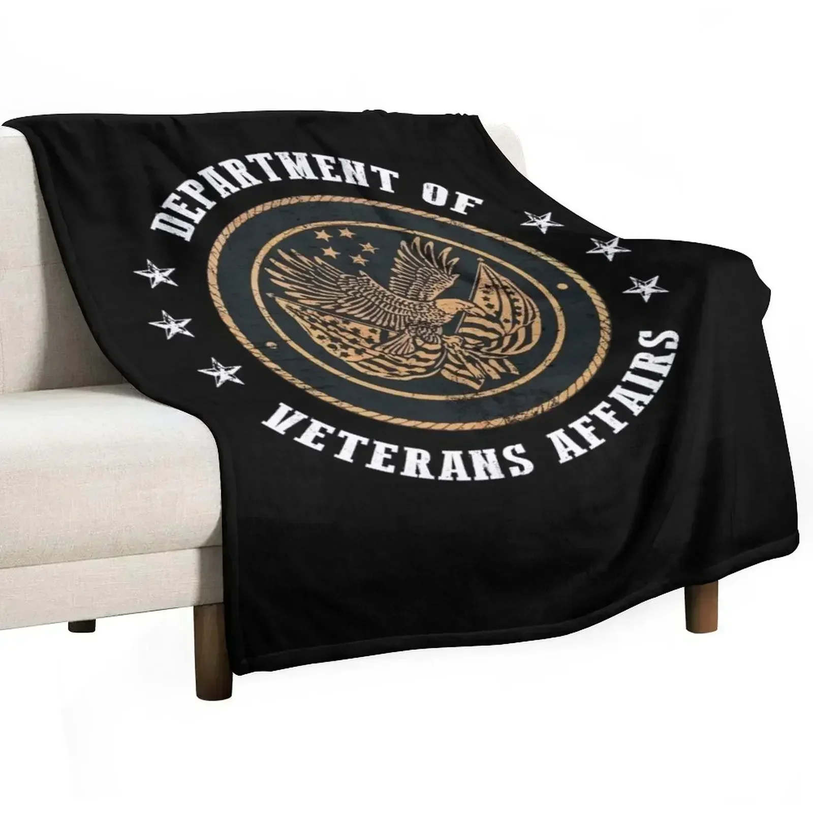 

Department of Veterans Affairs - US Flag Throw Blanket Multi Use Warm Blanket for Living Room Bedroom