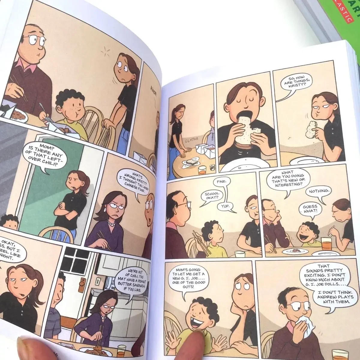 10-KSIĄŻKI Raina Telgemeier Angielska uśmiechnięta powieść graficzna dla dzieci w pełnym kolorze, książka obrazkowa dla dzieci