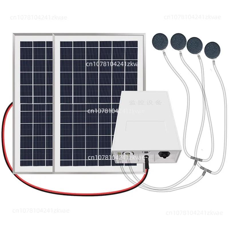 Solar High-Power Oxygen Pump 5 W10w20w Oxygen Supply Machine DC Charging Oxygen Pump Fish Feeding Pump Battery