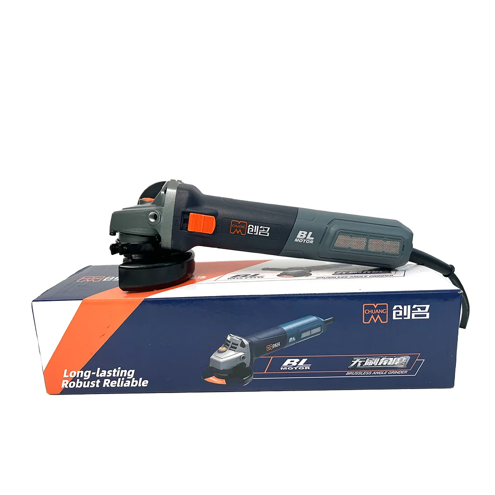 6-speed AC Brushless Variable Speed Angle Grinder  5 Inch  with 2,800-10,000 Rpm Speed Control
