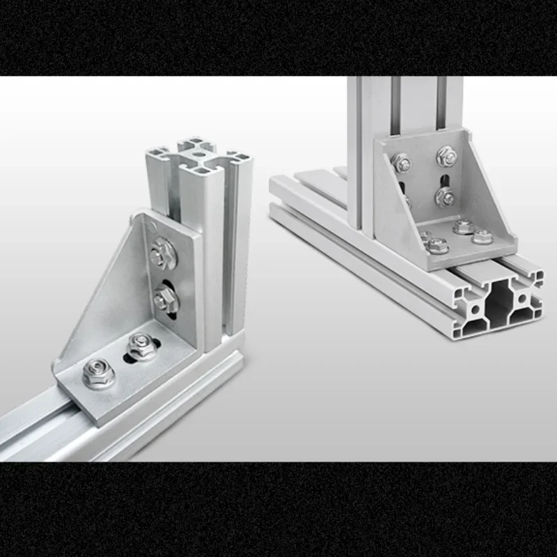 20 sztuk/50 sztuk/partia 2040 narożnik kątowy aluminium 38x38 L wspornik złącza zapięcie pasuje do użycia 2040 przemysłowy profil aluminiowy