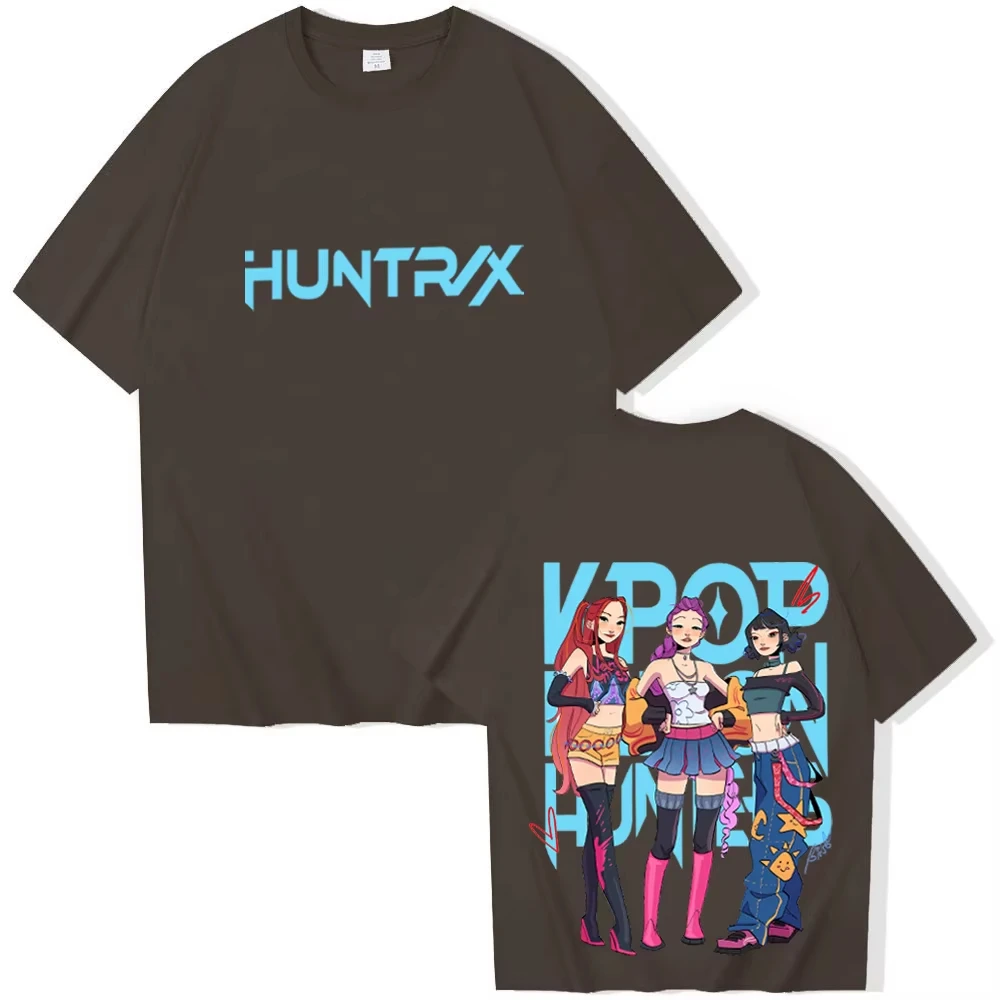 

Summer Saja Boys Kpop Demon Hunters Men's and Women's Cotton Printed T-shirt 2 Sided O-Neck Short Sleeve Shirts Fans Gift Tops