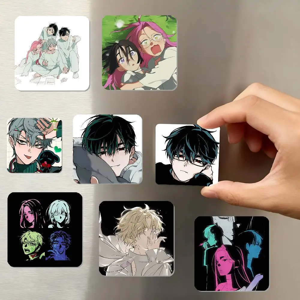 Anime ALIEN STAGE Refrigerator Magnet Square Stickers - Can Be Used To Personalize Home Decoration And Are Ideal Keepsakes