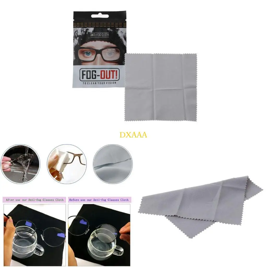 DXAA Reusable Anti-fog Lens Wipes Eyeglasses Cloths Microfiber Fabric Glasses Cleaning for Spectacles Lenses Camera Screen