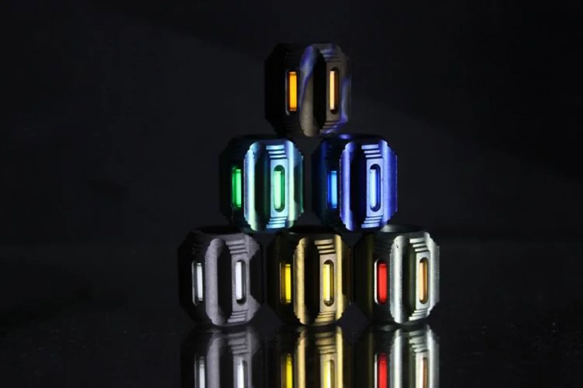 Titanium Alloy Knife Pendant, P Tritium Trachea, Luminous Tube Pendant, Umbrella Rope Pendant, Key Pendant