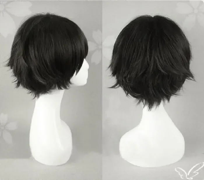 Anime Haikyuu!! Keiji Akaashi Synthetic Short Black Hair The Future Diary Yukiteru Amano Heat Resistant Cosplay Costume Wig