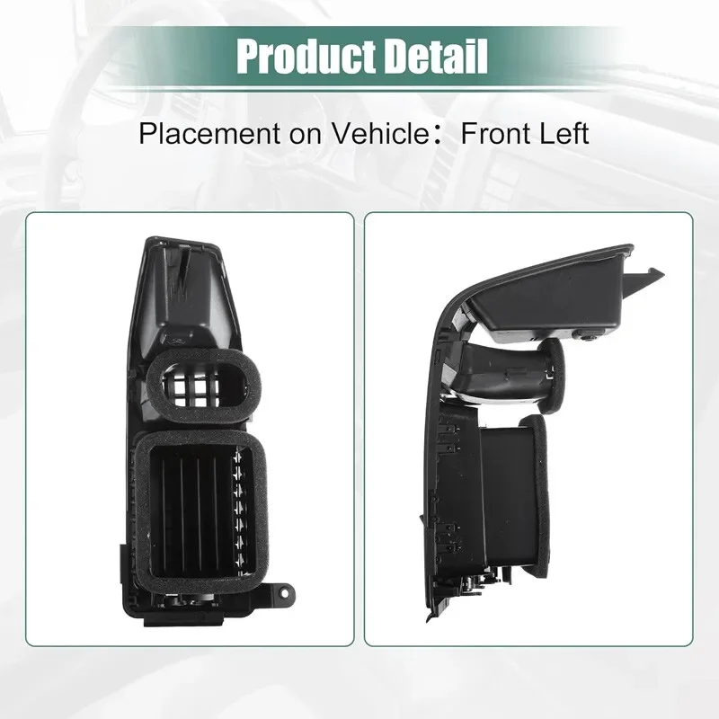 68421-7S000 左側ABSドライバーサイドACベントグリル（2005-2007年式日産アルマダ、2004-2006年式インフィニティQX56用）ブラック