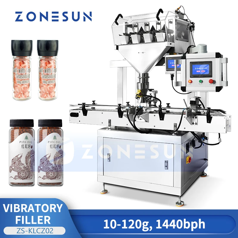 Zonesun ZS-KLCZ02 alat pengemasan biji kacang pengisi partikel otomatis mesin penghasil butiran Pengemasan