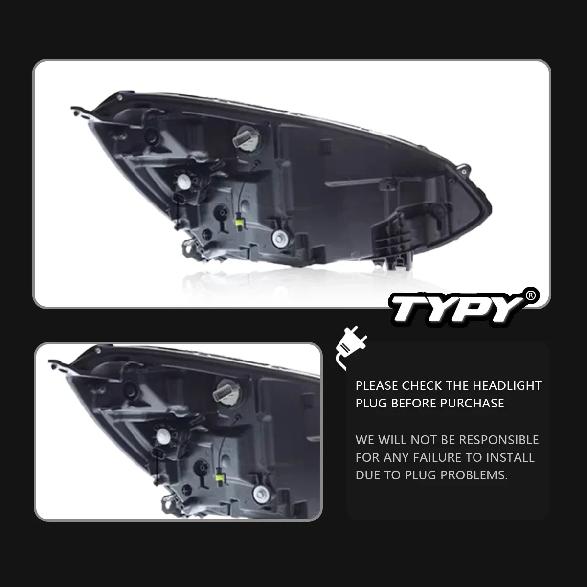 

TYPY Car Head Lamps For Honda Fit GR9 2021-2023 Upgrade Modified GT model Headlights Dynamic Turn Signal Lamp DRL Car Assembly