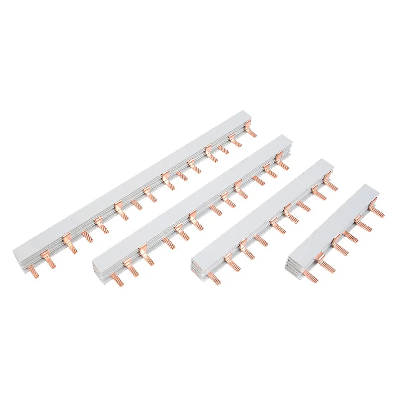 Short Busbar 1P2P3P4P Electrical 63A Copper Circuit Breaker Connection Strip Strong Conductivity of Air Circuit Breaker Terminal