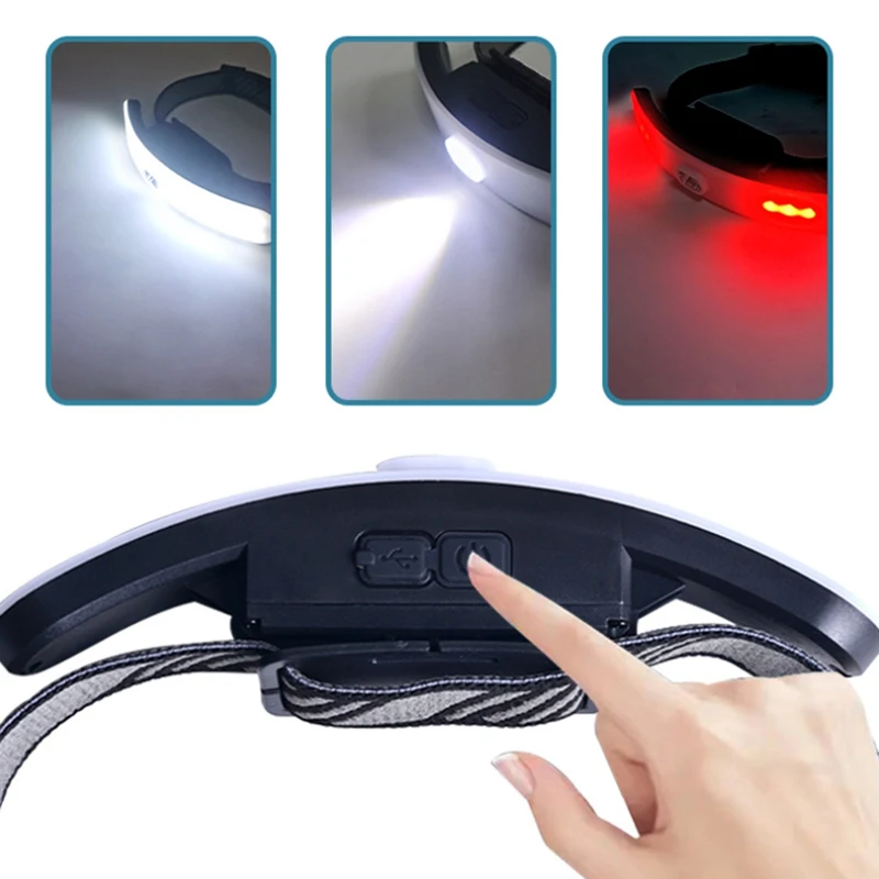 LED Lash Light Headlamp USB Rechargeable Eyelash Extension Grafting Lamp Eye Protection Light Shadowless Eyebrow Lip Tattoo