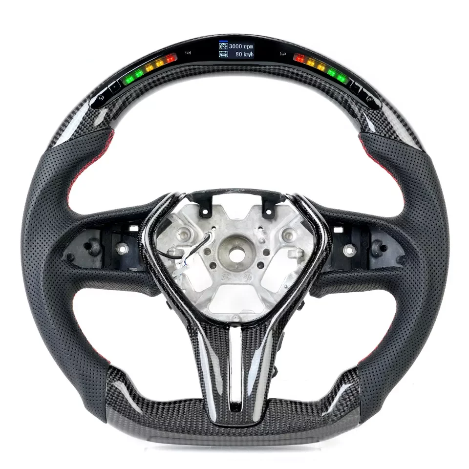 Fancy LED Smart Customized Car Carbon Fiber Steering Wheel Fit for Infiniti 2017 2018 2019 2020 2021 2022 Q60 Q60s Q50 QX50