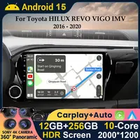 Android 15 Auto Carplay para Toyota HILUX IGO IMV REVO V2016 2017 2018 2019-2020 Radio de coche Multimedia GPS Navi reproductor WIFI estéreo