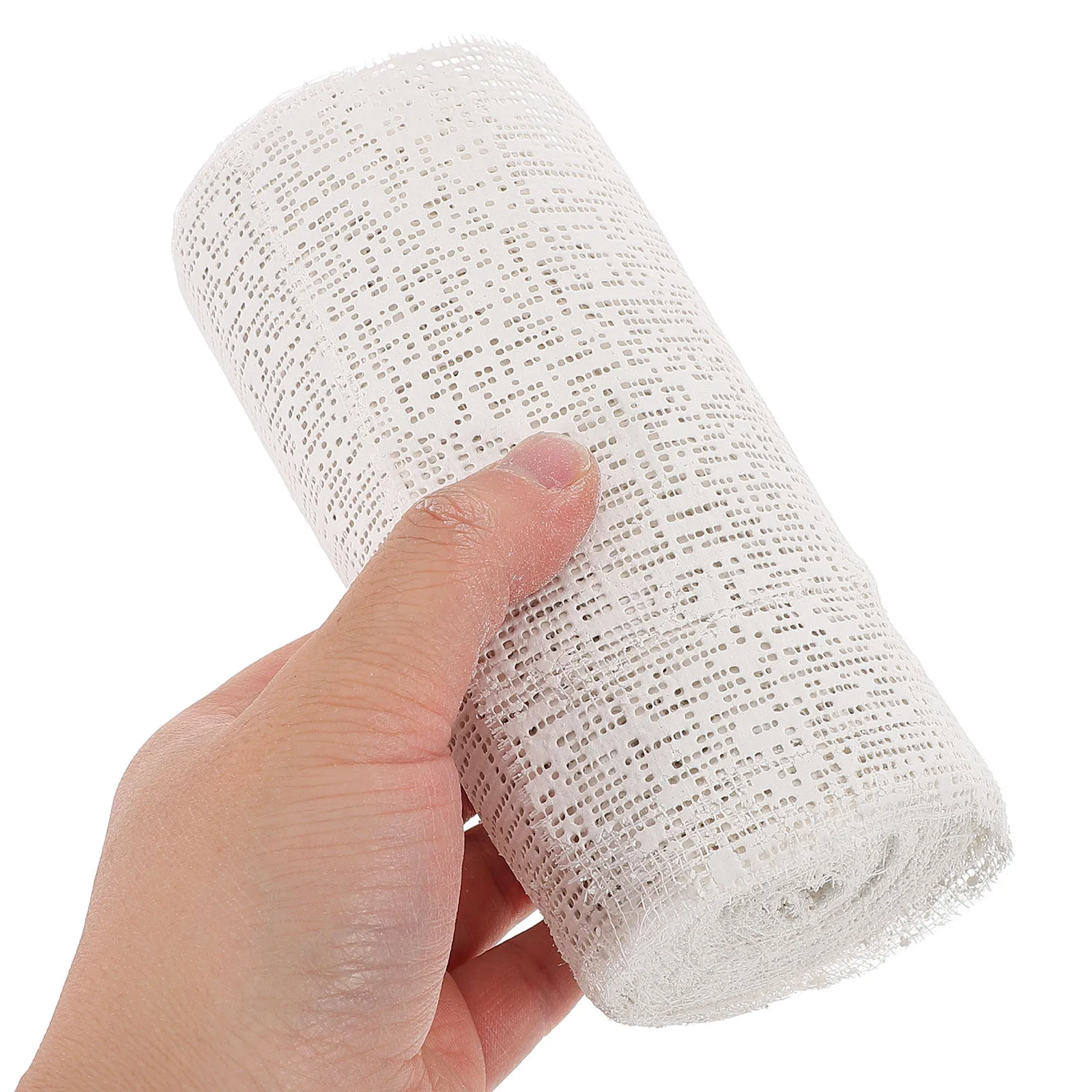 1 لفة قماش الجص لصب ضمادات الشاش طاولة الرمل مشهد صنع قناع التفاف شرائط صب الورق #3