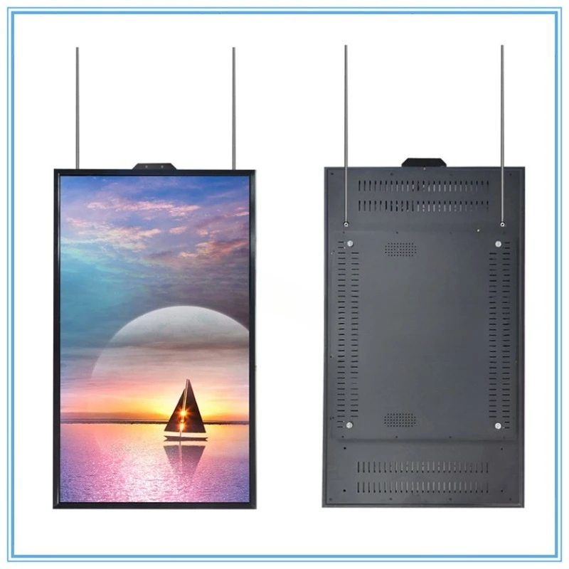 43/49/55 inch highlight window advertising machine electronic water sign poster screen hanging wall display