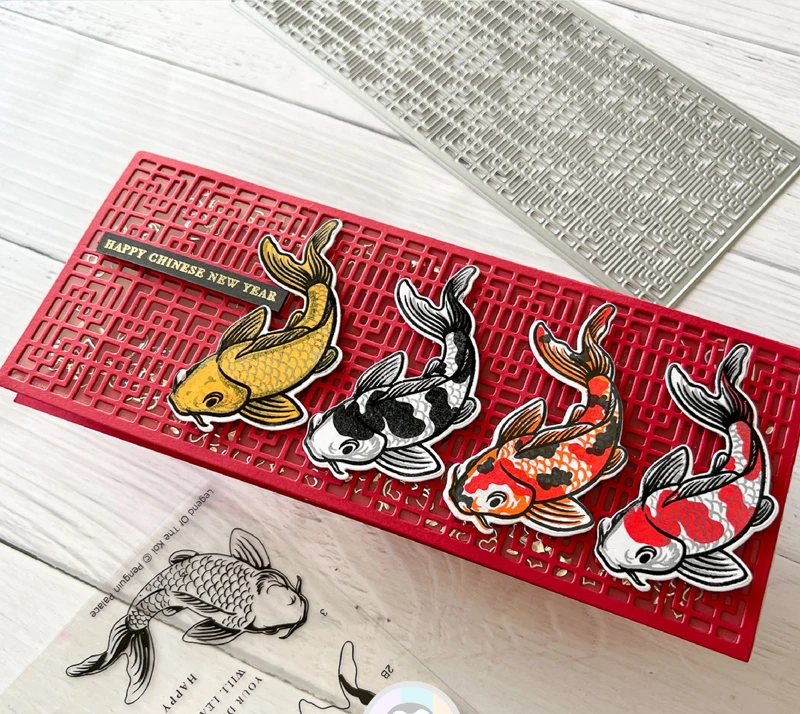 Lucky Goddess Metal Cutting Dies Slimline Oriental Cover Diy Scrapbooking Photo Album Decorative Embossing Paper Card Crafts