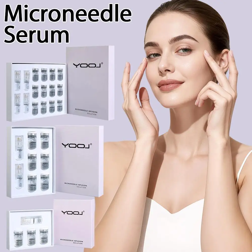 Microneedle Essence Set Moisturizing And Nourishing Facial Skin Care Soothing Firming Bottle Brighten 0.025mm Microneedle Serum