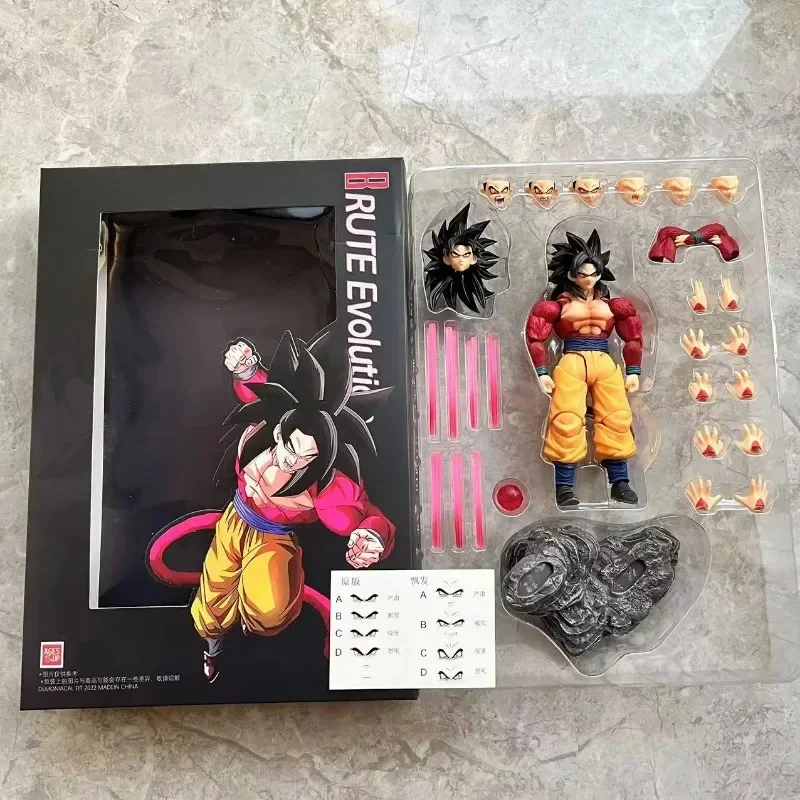 En Stock agujero negro Dragon Ball SHF Time Jumper Super Saiyan 4 SSJ4 Son Goku Acme Power Jiren Anime figuras de acción juguetes regalos