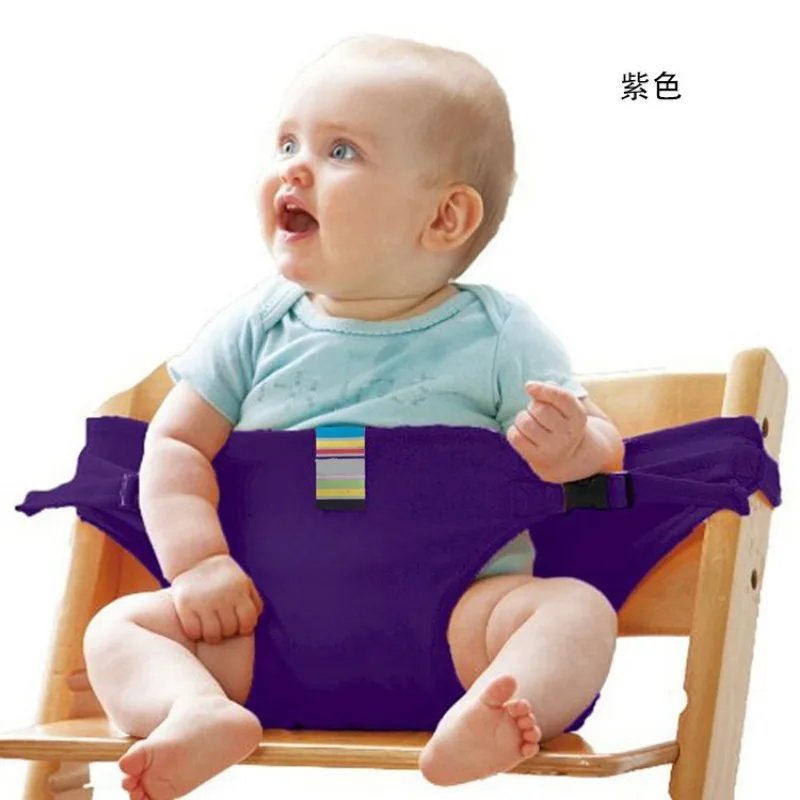 Chaise de salle à manger pour bébé avec ceinture de sécurité, siège portable pliable, siège pour déjeuner, siège rond commandé, chaise d'alimentation SFP, siège d'appoint pour bébé