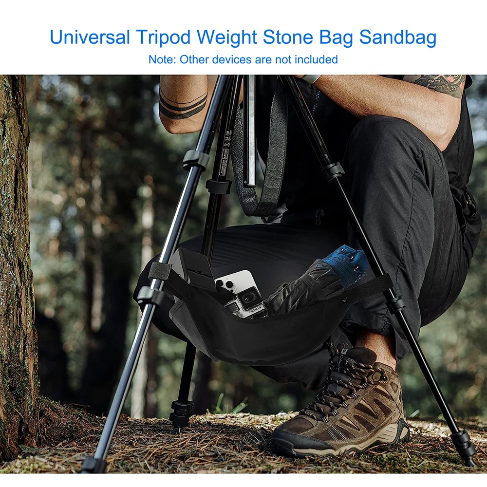 Statywowa torba na kamień przenośna na zewnątrz do wewnątrz wytrzymała torba z piaskiem do lekki statyw nóg