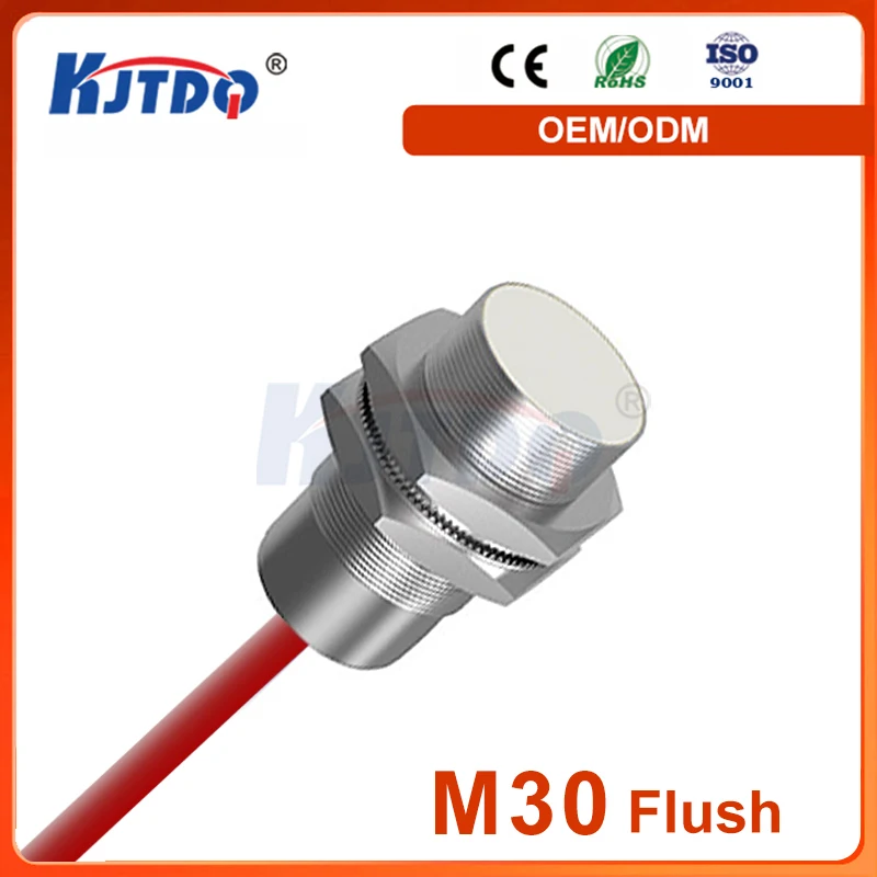 M30 Flush 3 Wire 2 Wire NO NC Sn 10/20mm 150 ℃ High Temperature Inductive Proximity Sensor PNP NPN