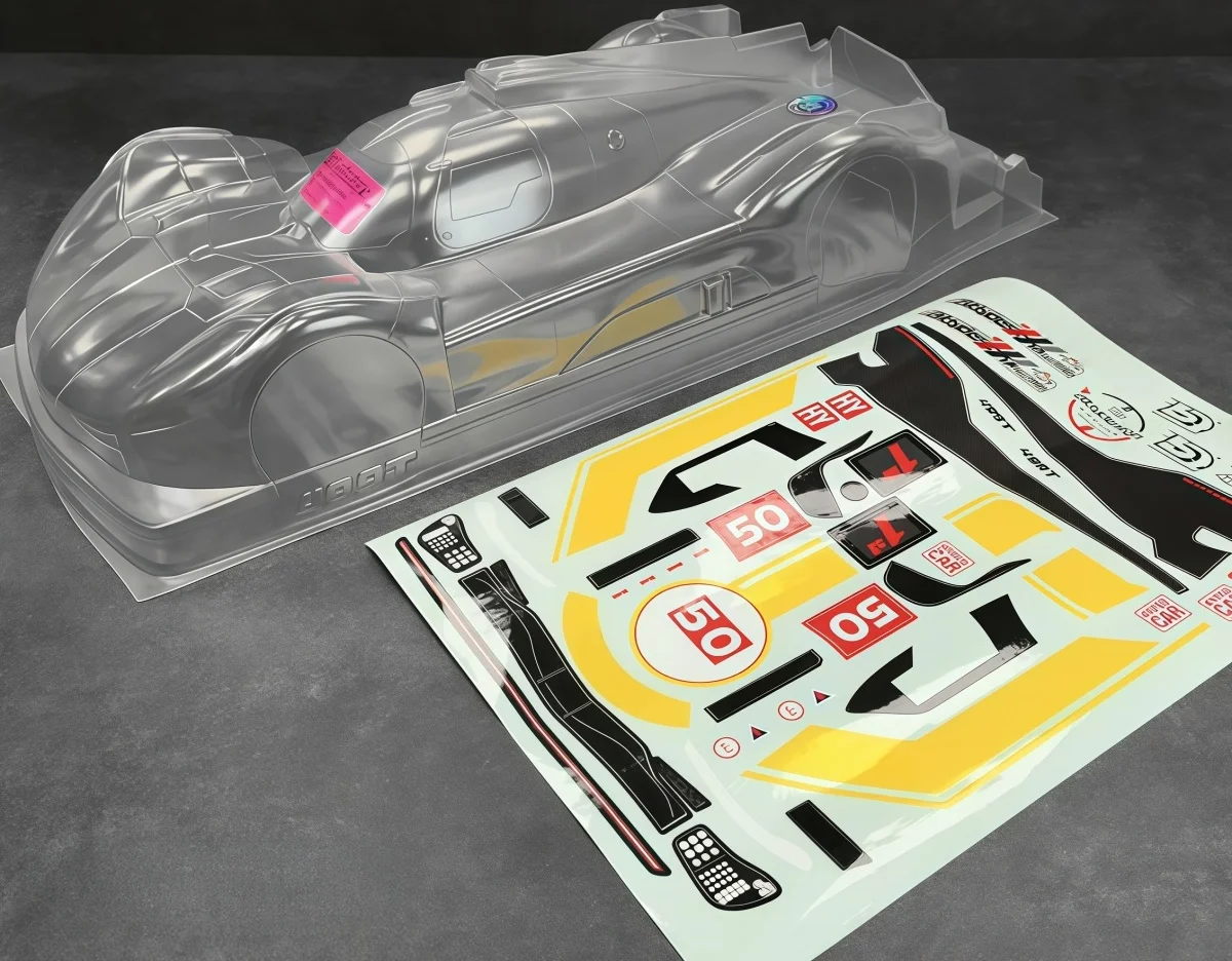 499T 1/10 LMH Hypercar Clear PC Body Shell 190mm Width 257-260mm Wheelbase For Tamiya TT02 RC On-road Touring Car