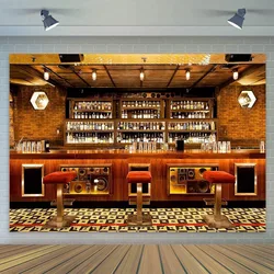 Luxury Bar Backdrop 1920 Theme Murder Mystery Party Speakeasy Eatery Cafes Restaurant Club Wine Shelf Tavern Counter Background