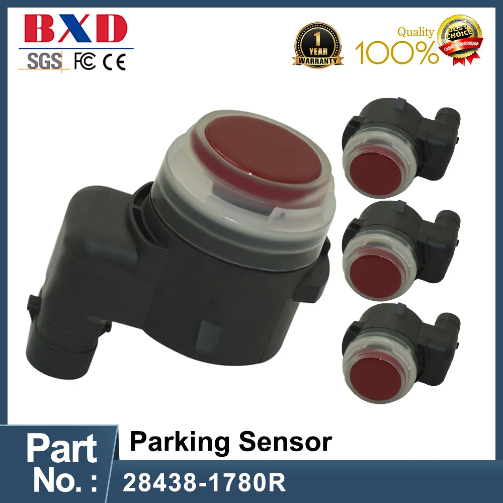 1/4PCS PDC Sensor Red 28438-1780R 28438 1780R 284381780R For Car Accessories Auto Parts High Quality