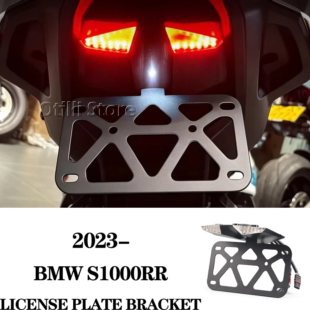 For BMW S1000RR S 1000 RR 1000RR New License Plate Holder Part LED Light M1000RR Motorcycle Rear Tail Tidy Fender Eliminator Kit