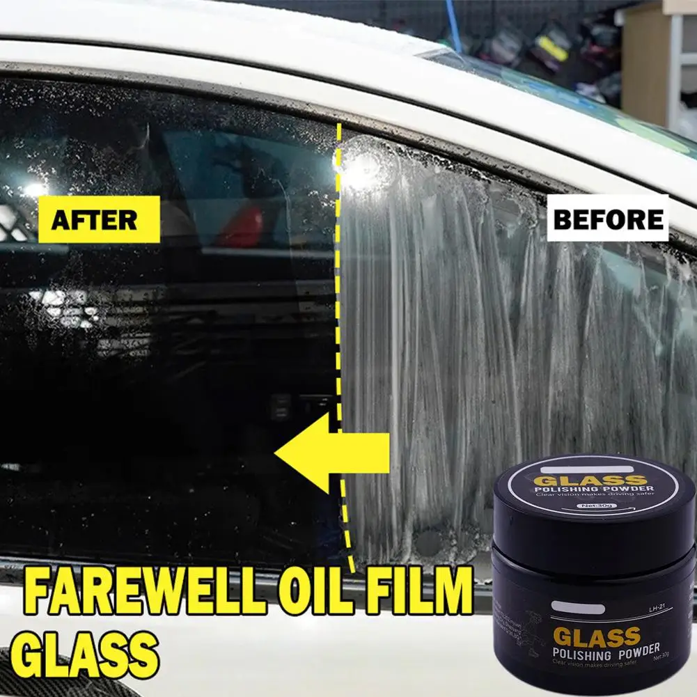 Car Glass Polishing Powder Auto Windshield Oil Film Remover Window Polishing Compound Powder Glass Polishing Cerium Oxide Powder