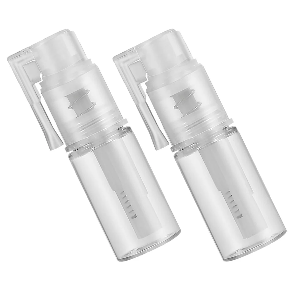 

2 Pcs 14ML Portable Clear Plastic Powder Spray Bottle Refillable Travel Sprayer Barber Powder Spray Bottle for Salon Hairdressin