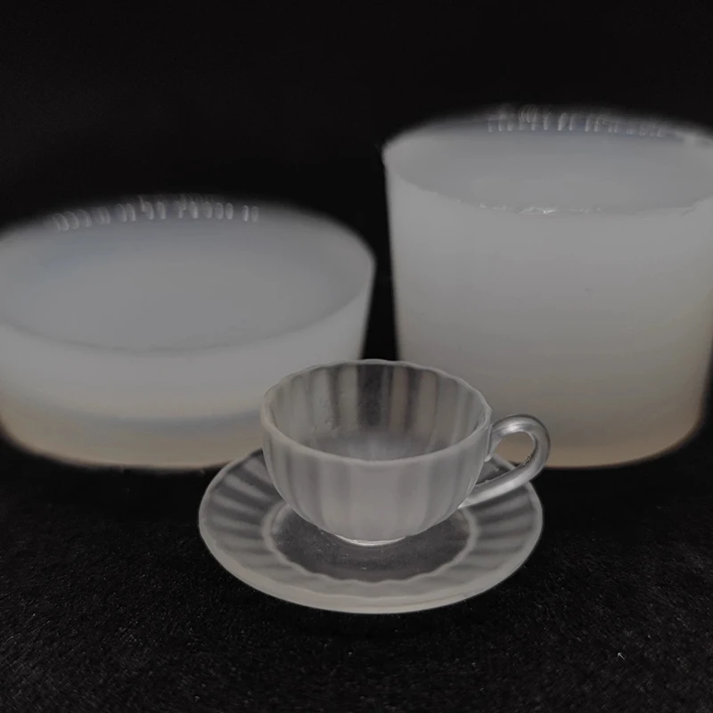 1 шт./1 компл., миниатюрная чайная чашка для кукольного домика/упаковочная коробка, силиконовая форма, УФ-эпоксидная форма для оборотника, аксессуары для кукол, игрушечное украшение для сцены