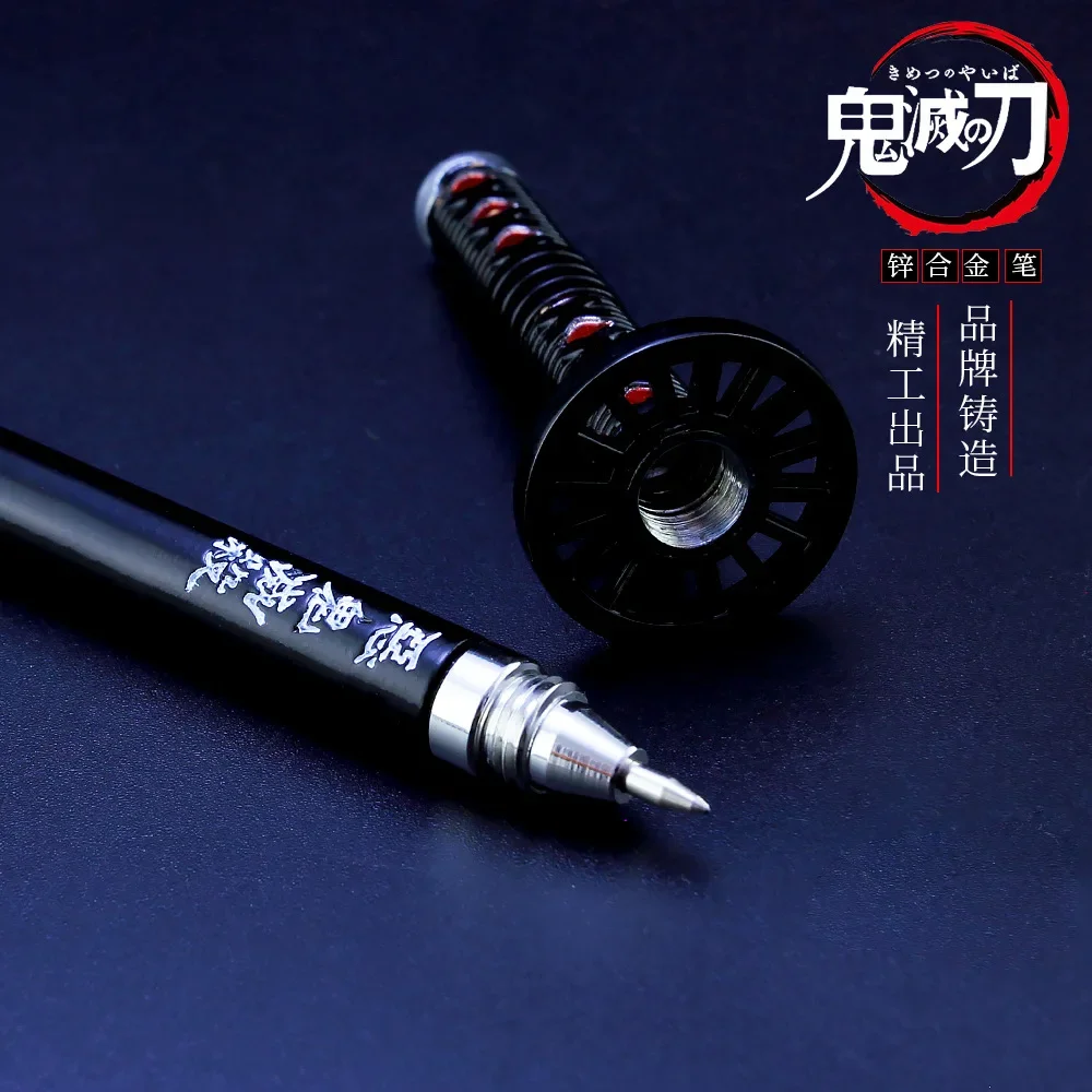 Demon Slayer Sword Kamado Tanjirou 2nd Pen Alloy Katana Sword Japanese Anime Weapon Model Collections Stationery Gifts for Kids