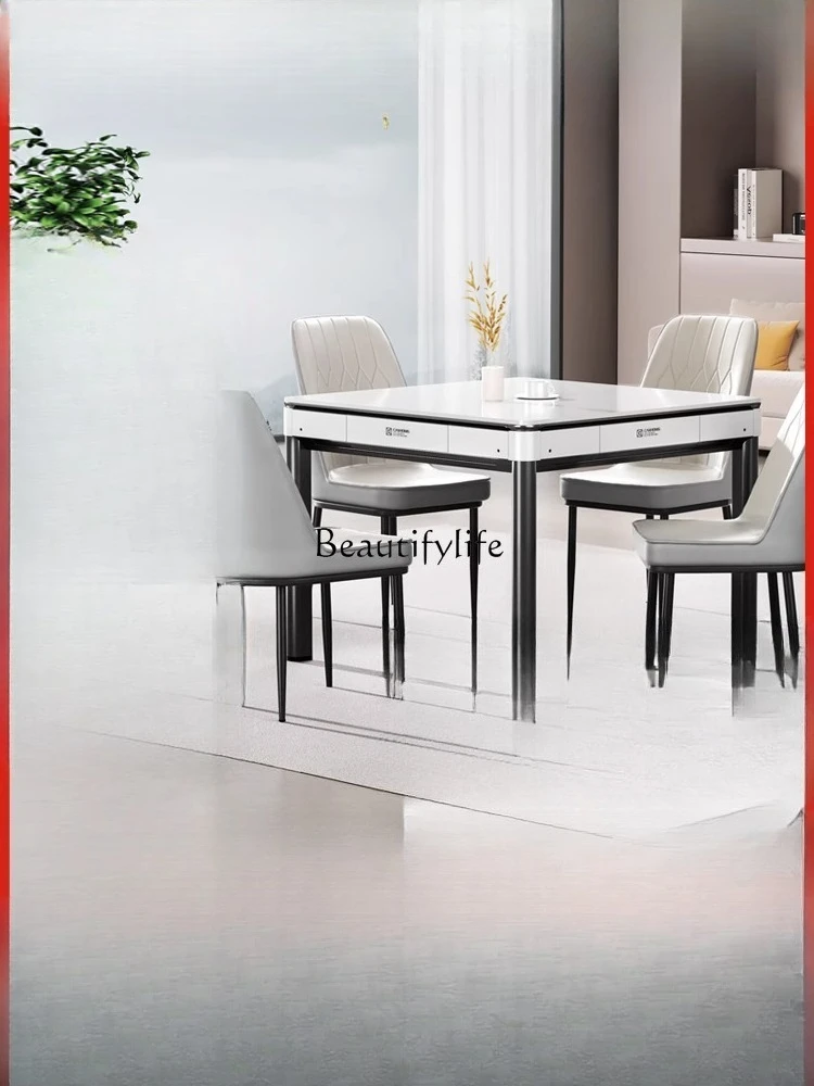 

4*Mahjong machine automatic household dining table dual-purpose