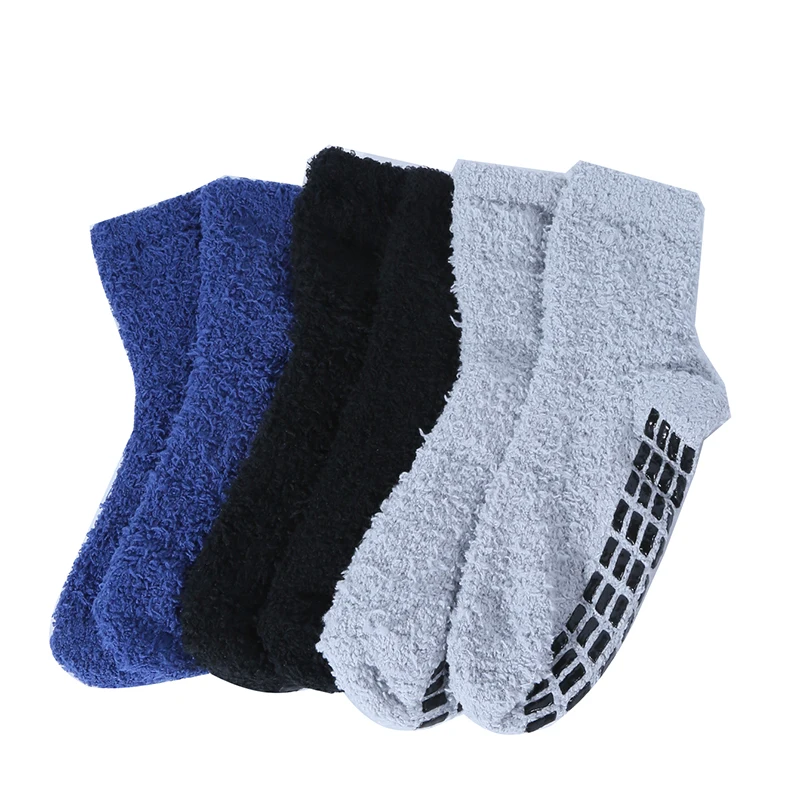 1Pair Of men\'s Plush Thickened Socks Plush Home Sleeping Socks Winter non-slip Socks men\'s Sleeping Socks