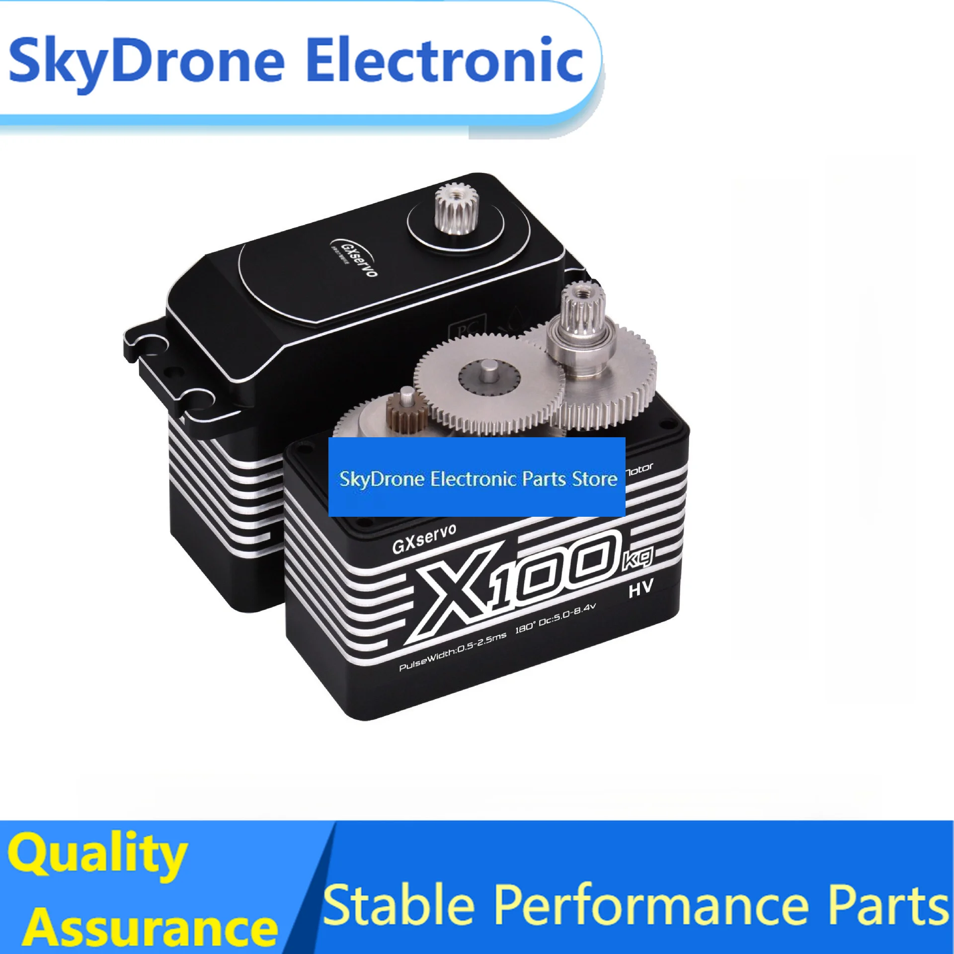SkyDElGXservo 100KG High Torque Brushless Metal Digital Servo For Robotic Arm Crossrc EMO XX Off-Road RC Car Upgrade