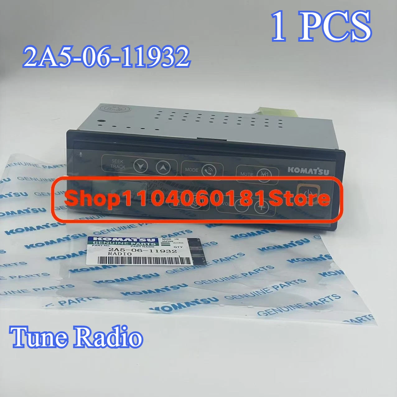 

2A5-06-11932 Tune Radio for Komatsu PC200-8 PC200-8MO PC360-7 PC450 PC220-7 Excavator Accessories 25A0611932