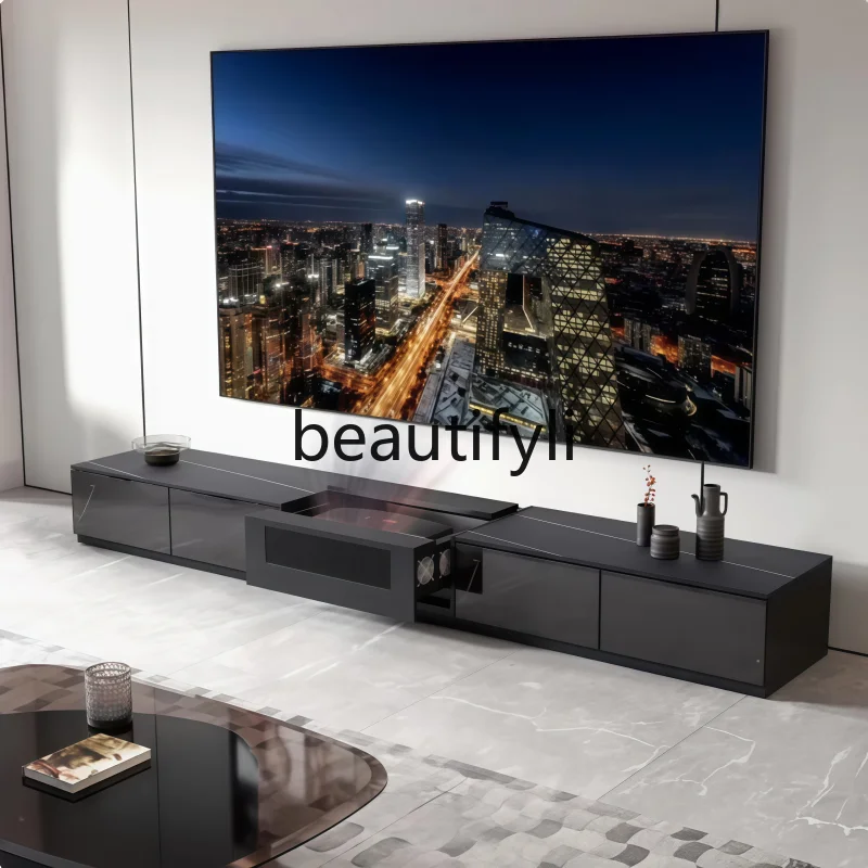 

88/100/120 inch intelligent hidden electric telescopic cabinet floor-to-ceiling laser TV cabinet