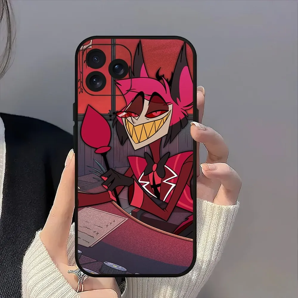 Cartoon H-Hazbin H-Hotel Cool Alastor Phone Case For iPhone 8 14 15 13 12 11 Mini X Xr XS Pro MAX Plus Shell image 2
