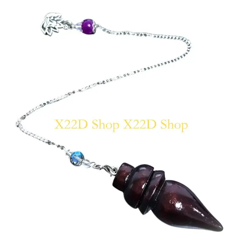 X22D Minimalists Wooden Pendulum Art Piece With Chain Window Wall Hanging Decors for Office and Living Room Bedroom