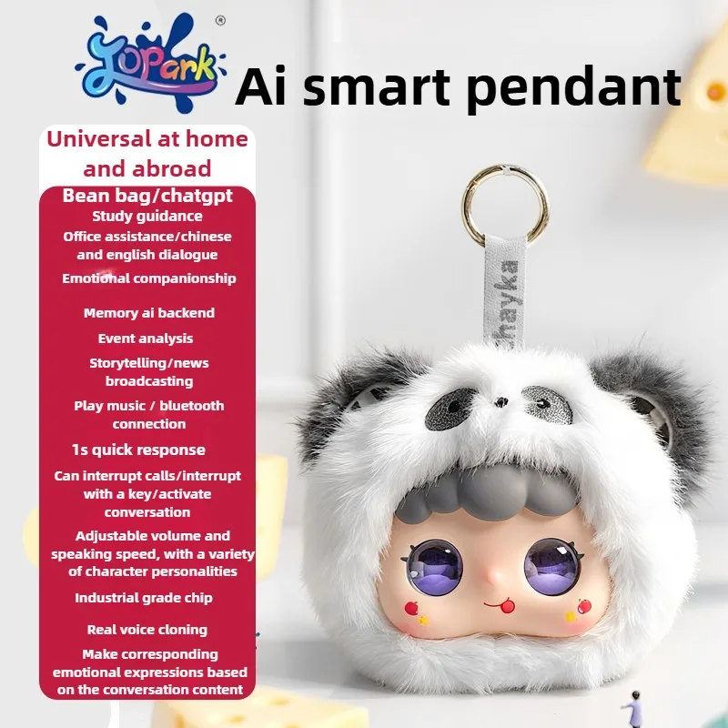 Boneka Plush Emosional AI dengan ChatGPT & Klon Suara, WiFi Bluetooth, Asisten Pembelajaran Multibahasa untuk Hadiah Anak-Anak dan Dewasa