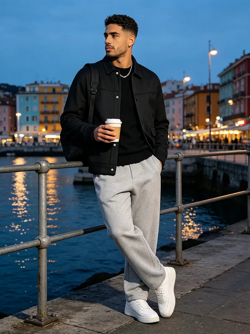 Herren Kurzarm-Hemdjacke mit Bürstenfutter, Langarm, Druckknöpfe, Lockerer Schnitt, Weich, Warm, Lässige Oberbekleidung für den Alltag, Herbst und Winter – Detail 15