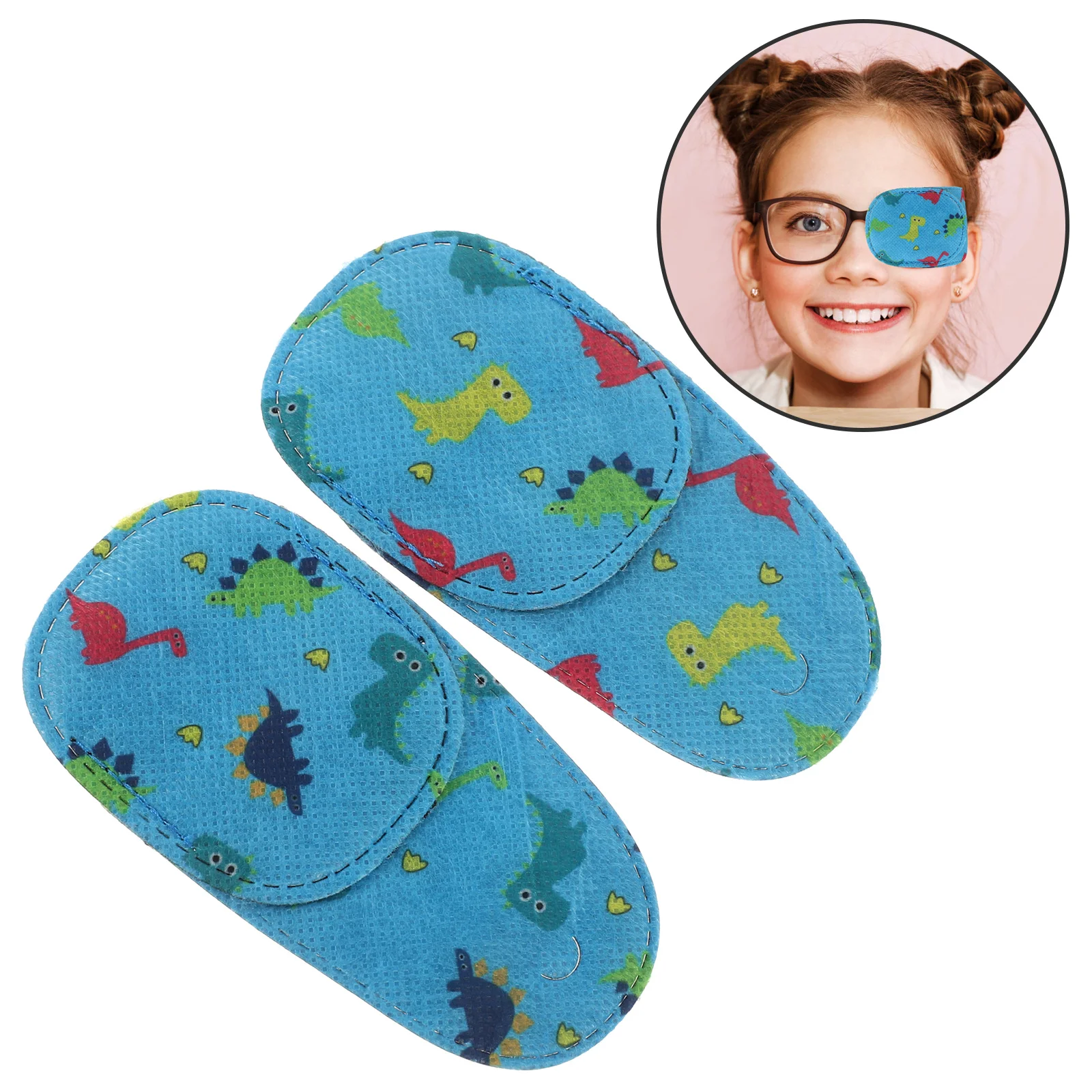 

12Pcs Vision Training Eye Patch for Kids Amblyopia Correction Elastic Non-Woven Breathable Lazy Eye Patches Cover for Glasses